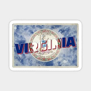 Virginia vintage style retro souvenir Magnet