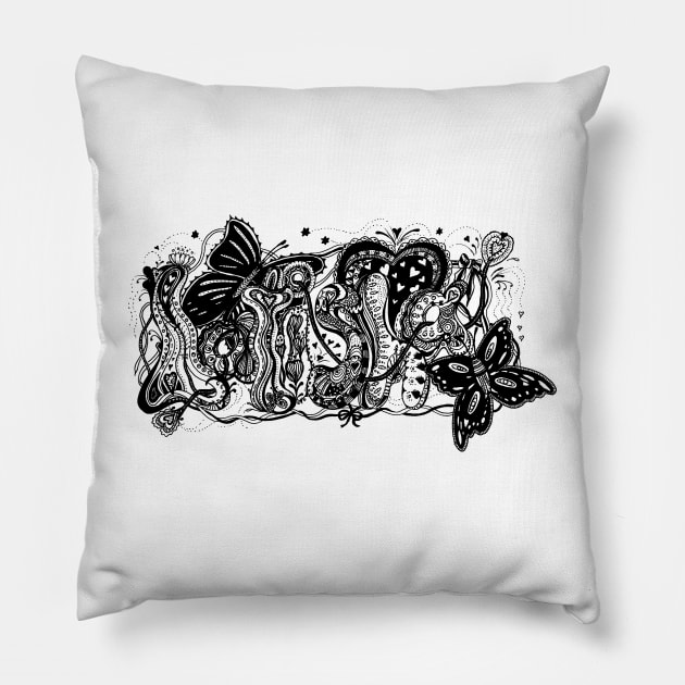 Latisha - Aussie Tangled Name Pillow by Heatherian
