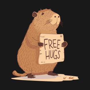 Free Hugs! Romantic Capibara T-Shirt