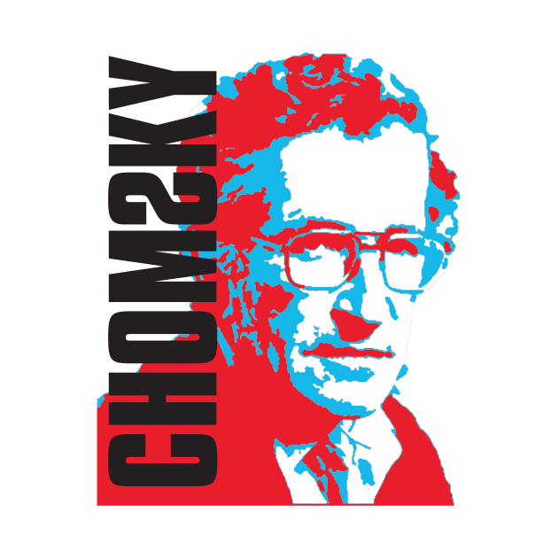 Chomsky red and blue by DJVYEATES