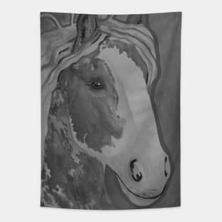 Black and white horse or pony Tapestry