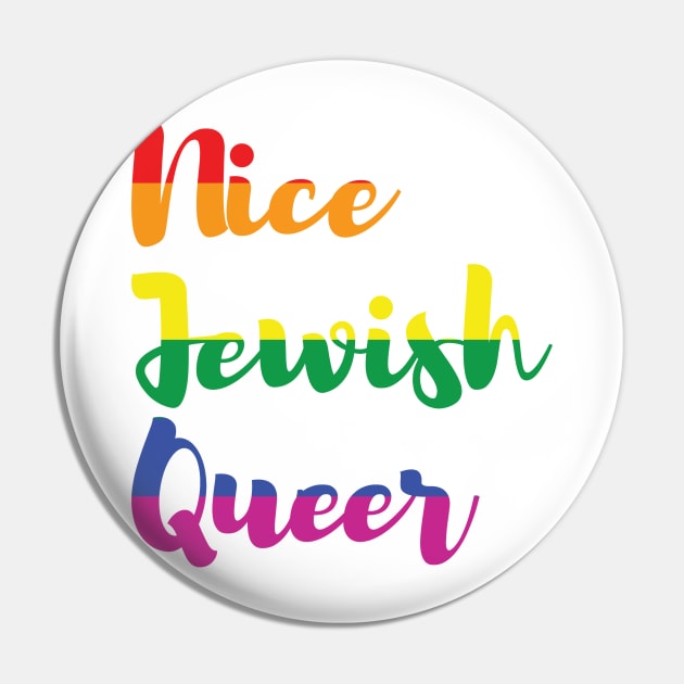 Nice Jewish Queer (NJQ) Pin by ampp