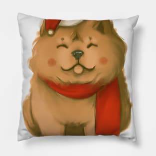 Cute Chow Chow Drawing Pillow