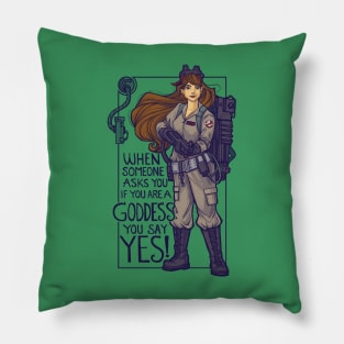 Ghostbuster Goddess Pillow