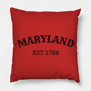 Maryland Est 1788 Pillow