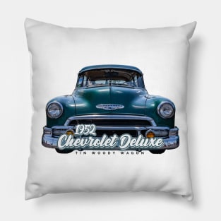 1952 Chevrolet Deluxe Tin Woody Wagon Pillow