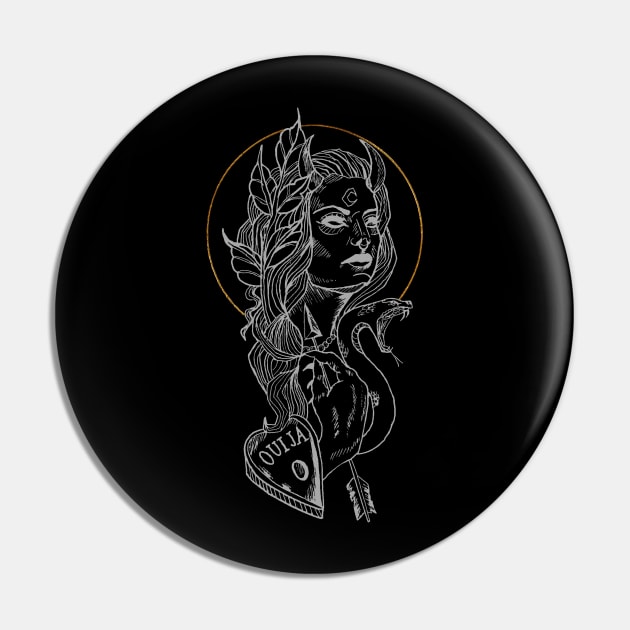 Season of the Witch Pin by StilleSkyggerArt