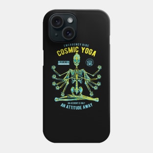 Cosmic Yoga Skull Phone Case