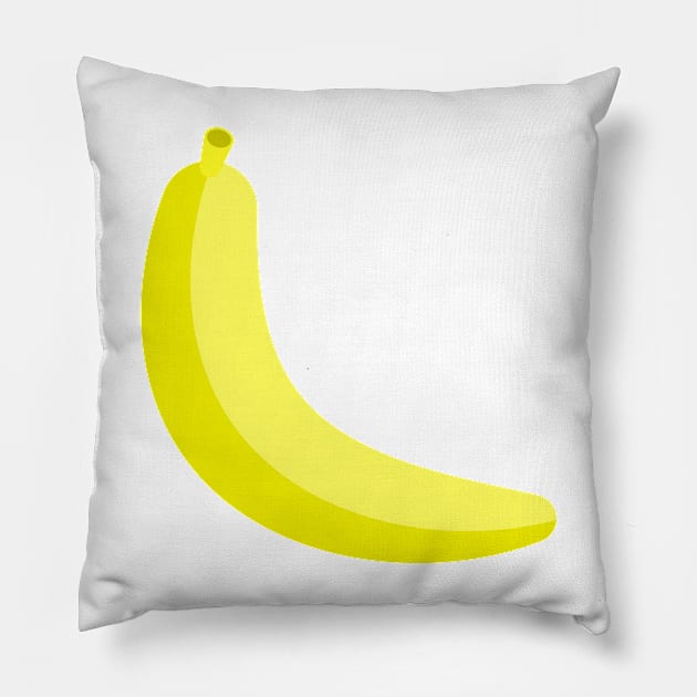 Banana Minimalism Art Pillow by THP Creative