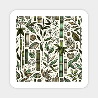 Zen Bamboo Garden Asian-inspired Magnet