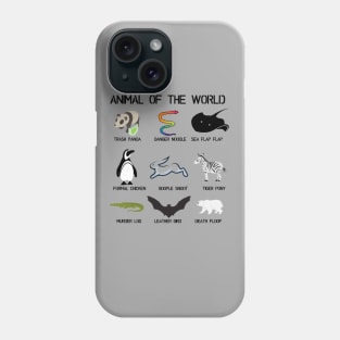 Animals of the world Gift T-shirt For Nature Wild Lovers Phone Case