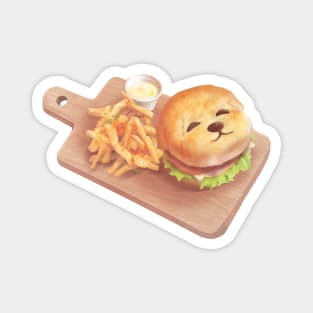 Smile Dog Burger and Fries Magnet