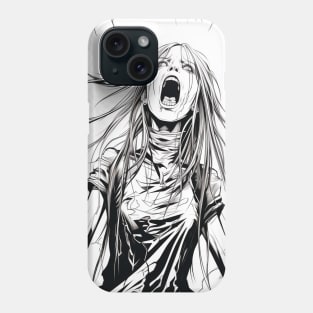 Manga Anime Demon Girl Beauty Horror Phone Case