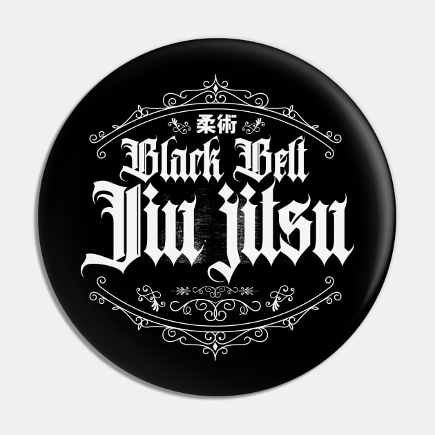 Jiu Jitsu Black Belt Classic Pin by CTShirts