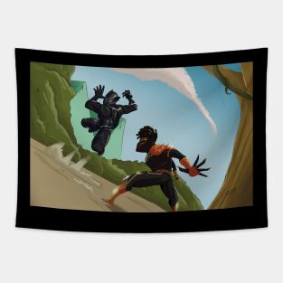 Black Panther vs. Killmonger Tapestry