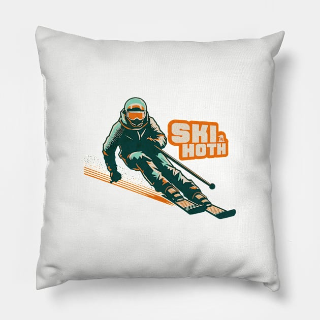 Ski Hoth Pillow by Nostalgia Avenue