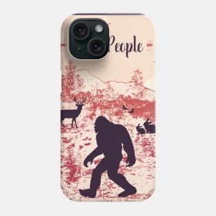 i hate people bigfoot gift Phone Case