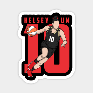 Kelsey Plum Comic Style Magnet