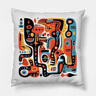 Mid Century Abstract Jazz Pillow