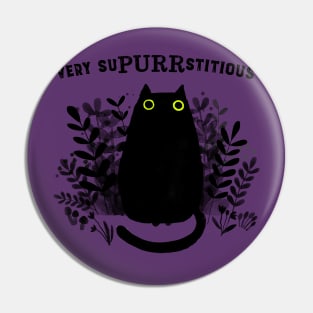 Very SuPURRstitious Pin