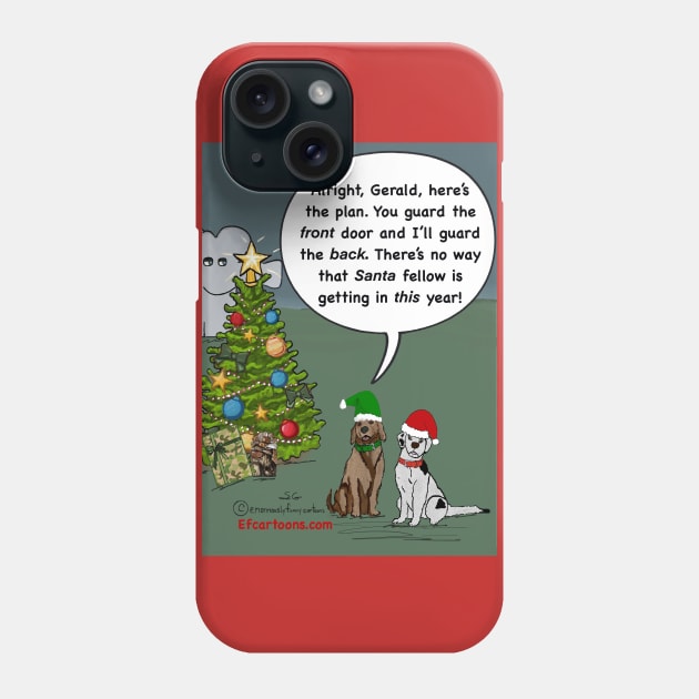 Waiting for Santa Phone Case by Enormously Funny Cartoons