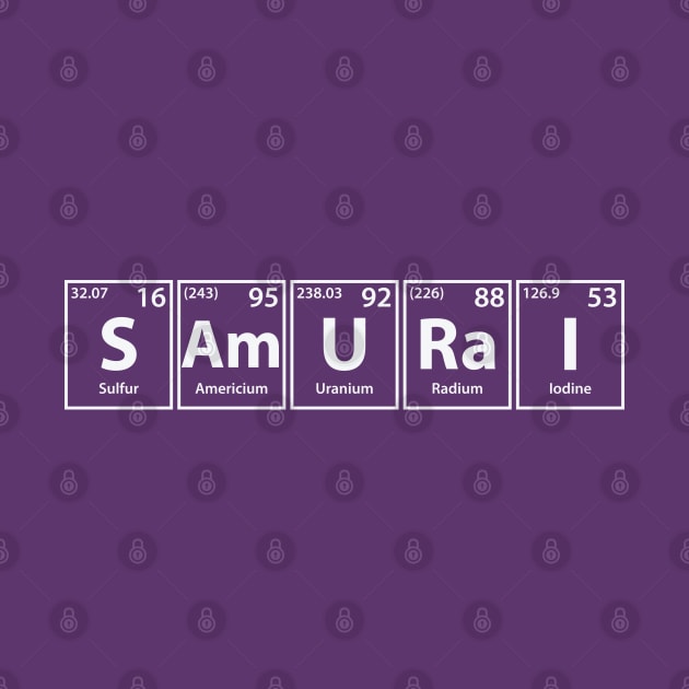 Samurai (S-Am-U-Ra-I) Periodic Elements Spelling by cerebrands