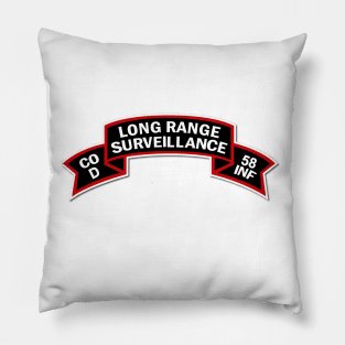 D Co 58th Infantry (Ranger) Scroll - LRRP Pillow