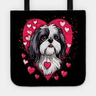 Shih Tzu Valentine Day Tote