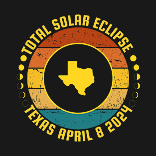 totality 04 08 24 total solar eclipse 2024 texas T-Shirt