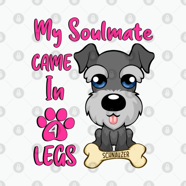 Schnauzer Soulmate by Hellgrafic