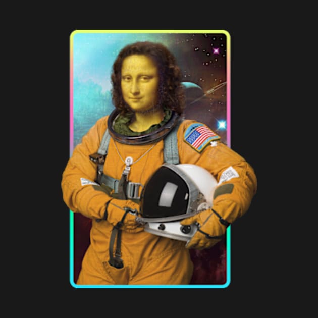 Mona Lisa Astronaut | Funny Mona Lisa Gift by Journey Mills