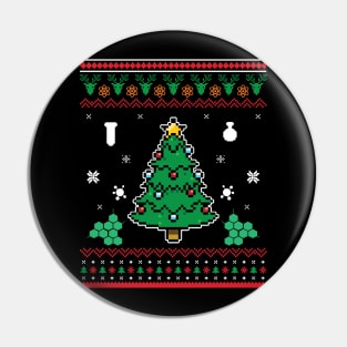 'Oh Chemistry Tree' Cool Christmas Chemistry Pin