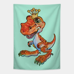 T-Rex: King of the Dinosaurs (Orange) Tapestry