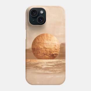 Bronze sunset over the sea By Jean-Claude Phone Case