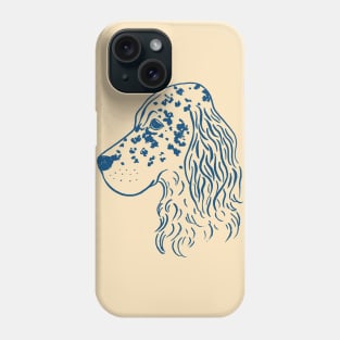 English Setter (Beige and Navy) Phone Case