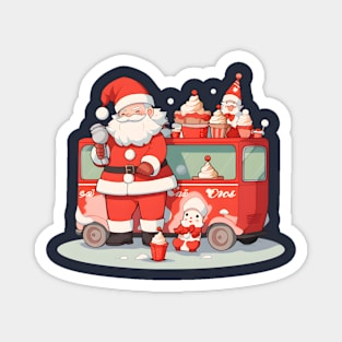 Santa's Christmas Party Magnet