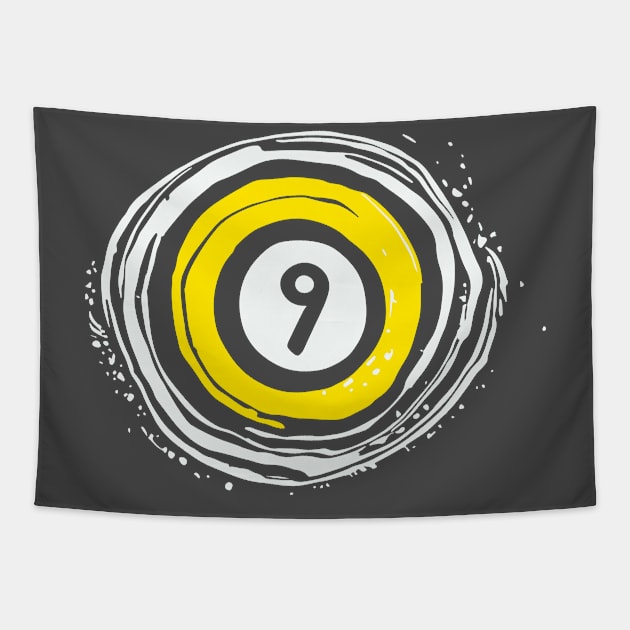 BlackHole 9 Ball Tapestry by EZ4TEEZY