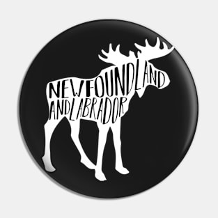 NFLD Moose Silhouette || Newfoundland and Labrador || Gifts || Souvenirs || Clothing Pin