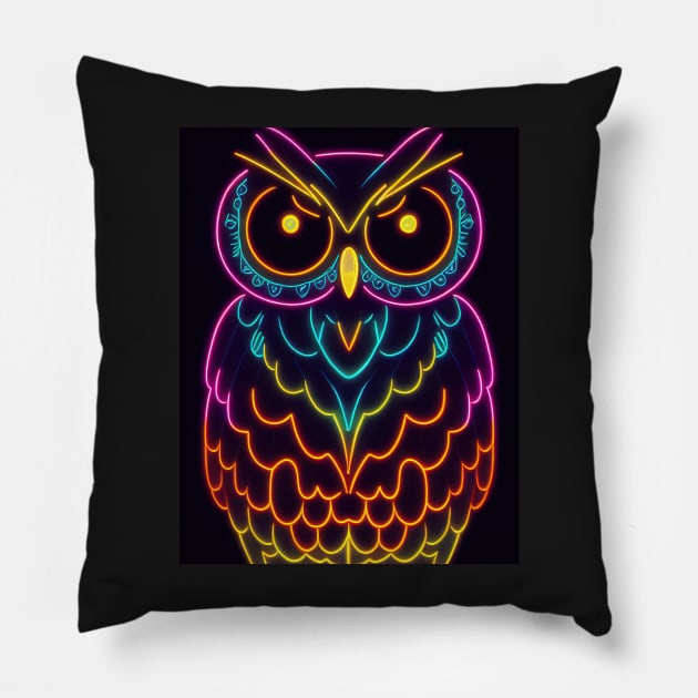 Owl Halloween Pillow by ComicsFactory