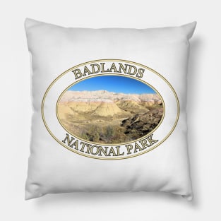 Yellow Mounds at Badlands National Park in South Dakota Pillow