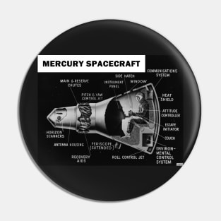 NASA Mercury Capsule Cutaway Pin