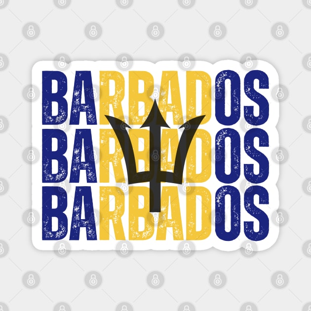 Barbados flag, barbadian flag Magnet by eka123