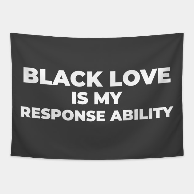 BLACK LOVE IS MY RESPONSE ABILITY Tapestry by Pro Melanin Brand