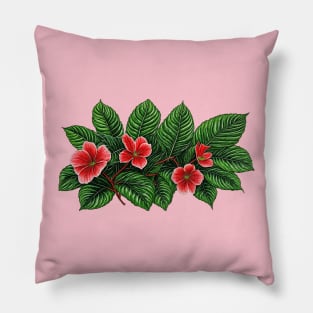 Begonia Flowers Pillow