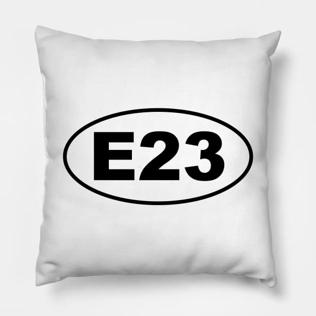 E23 Chassis Code Marathon Style Pillow by NickShirrell