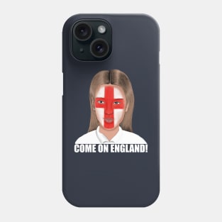 Come On England Football Flag Phone Case