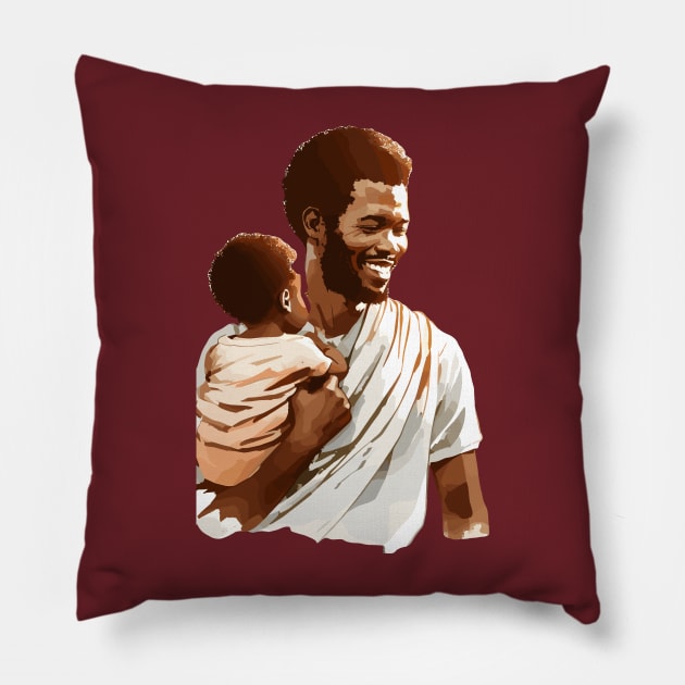 Afrocentric Father And Son Pillow by Graceful Designs