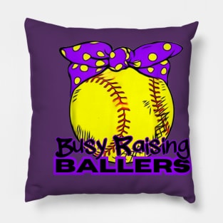 Busy Raising Ballers Pillow