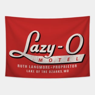 Lazy O Motel Worn Tapestry