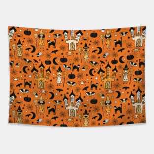 Corona Halloween Night Tapestry